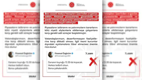 İletişim Başkanlığı'ndan Finansal Piyasalar İçin Uyarı