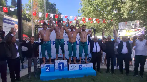 23. Geleneksel Dereköy Güreşleri'nin Başpehlivanı Mehmet Emin Demir Oldu
