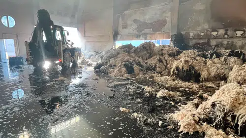 Yeni Sanayi Sitesi'nde Fabrika Yangını Söndürüldü