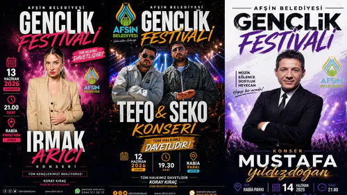 Afşin Gençlik Festivali 8 Haziran’da Başlıyor!
