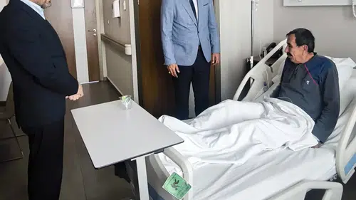 Gaziler Derneği Başkanı Özbek’e Geçmiş Olsun Ziyareti