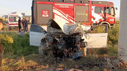 Kahramanmaraş’ta Otomobil Kazası: 1 Yaralı