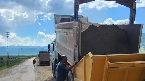 Andırın’da Grup Yolunda Asfalt Çalışması Başladı