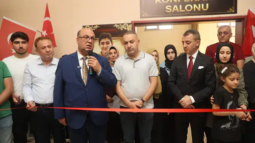 Şehit Kerem Erdem Güngör'ün adını taşıyan konferans salonu açıldı