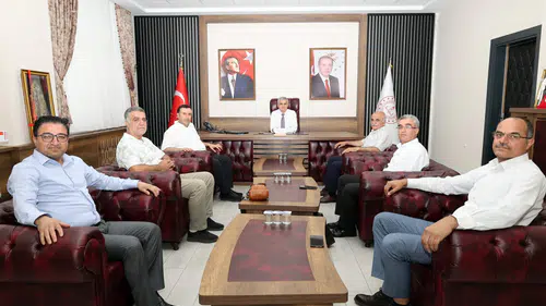 Turan Akpınar Şube Müdürlerini Ağırladı
