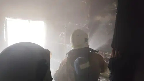 Pazarcık'ta TOKİ Konutlarında Korkutan Yangın