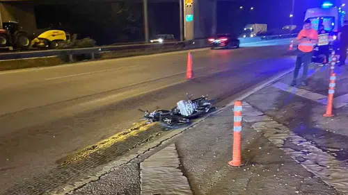 Otoyolda Kaza! Motosikletli Hayatını Kaybetti