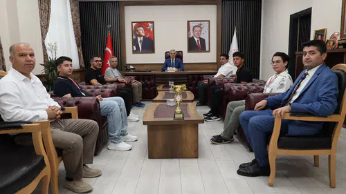 Türkiye İkincisi Sporculardan Turan Akpınar'a Ziyaret
