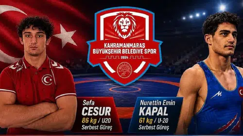 Kahramanmaraşlı güreşçiler Avrupa Şampiyonası'nda madalya için mindere çıkıyor!