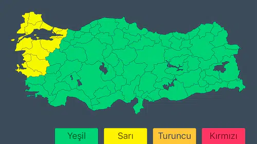 Bakanlık sarı kodla uyardı: Fırtınaya dikkat!