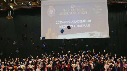 KSÜ Teknik Bilimler MYO'da Mezuniyet Coşkusu