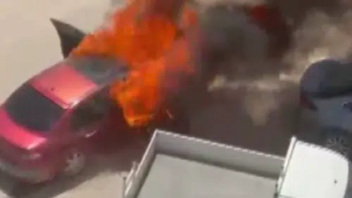 Kahramanmaraş'ta Otomobil Alevlere Teslim Oldu