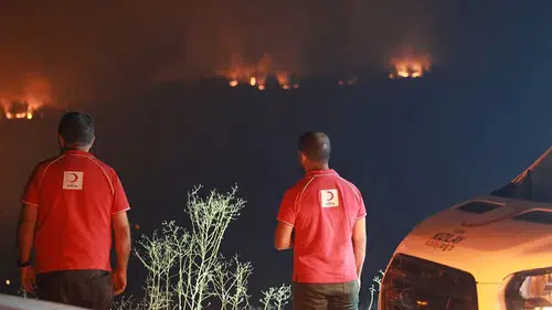 Kızılay Yangın Bölgelerinde 26 Noktada Sahada