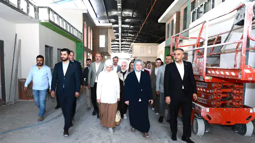 Tuba Köksal Kadın Emeği Çarşısı İnşaatını İnceledi