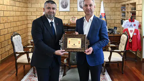 Ahmet Özkömeç’ten KSÜ Rektörü Okumuş’a Ziyaret