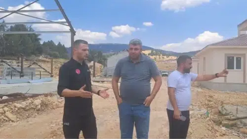 Kazanlıpınar’da Afet Konutlarında Çalışmalar Sürüyor