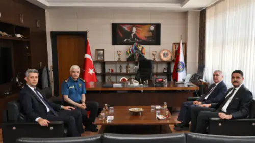 Elbistan ve Afşin Başsavcılarından Emniyet Müdürü Yiğit'e Ziyaret