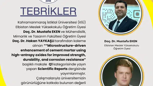 KİÜ’lü Akademisyenlerden Q1 Dergide Başarı