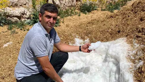 Elbistan’da Asırlık Kar Geleneği Yaşatılıyor