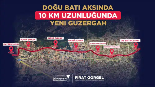 Kahramanmaraş'ta 10 km'lik yeni ulaşım aksı ile trafik yoğunluğu azalacak