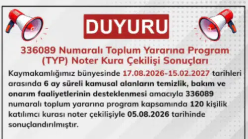 Onikişubat TYP Kura Sonuçları Açıklandı
