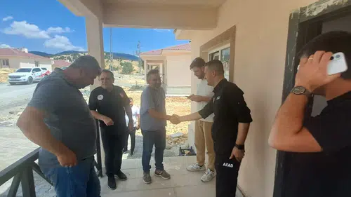 Kazanlıpınar’da Kırsal Afet Konutlarında Saha İncelemesi