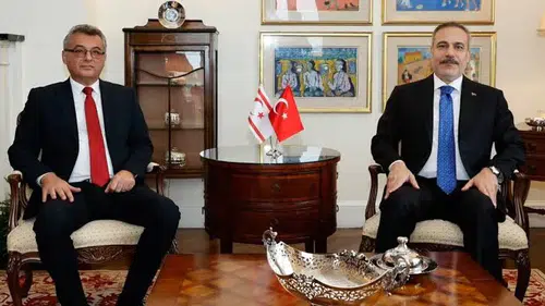 Bakan Fidan, KKTC Cumhurbaşkanı Erhürman ile New York’ta Görüştü