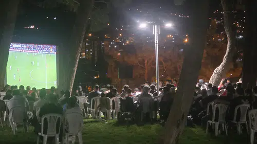 Kahramanmaraş Kalesi’nde milli maç heyecanı yaşandı