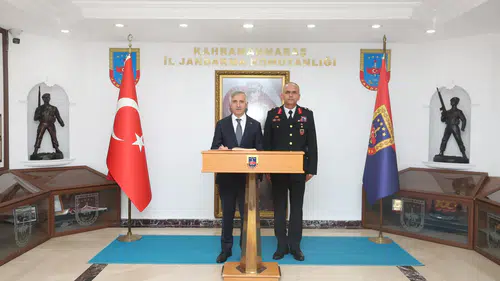 Vali Ünlüer’den Yeni İl Jandarma Komutanı Gülecen’e Ziyaret