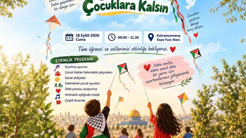 Kahramanmaraş’ta Uçurtmalar Filistinli Çocuklar İçin Uçacak