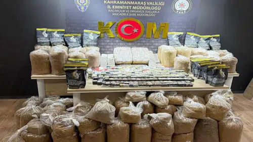 Kahramanmaraş’ta Kaçak Sigara Operasyonu