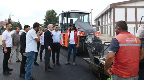Afşin’de 2 Kilometrelik Yol Baştan Sona Yenileniyor