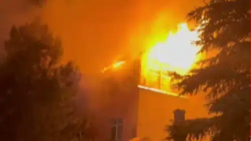 Kahramanmaraş’ta Çatı Yangını Korkuttu
