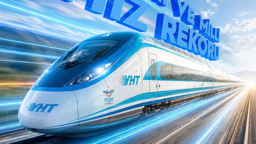 Milli elektrikli hızlı trenden yeni rekor... 250 kilometre hıza ulaştı