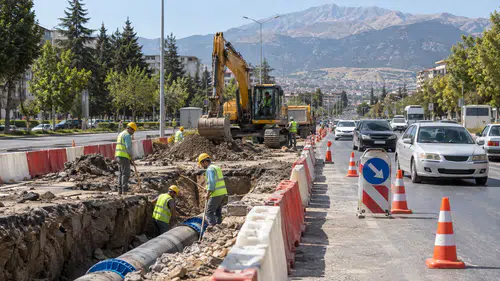 Kahramanmaraş’ta 25 Noktada Yol Çalışması