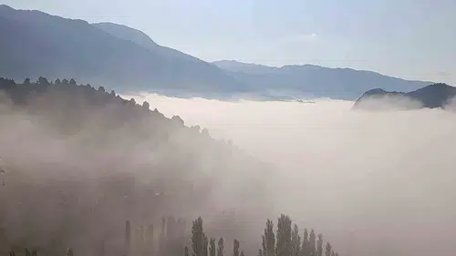 Kahramanmaraş’ta vadiler sis denizine dönüştü
