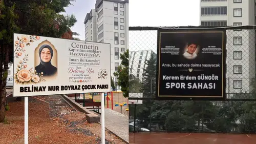 Belinay ve Kerem’in isimleri Yeşilvadi’de yaşayacak