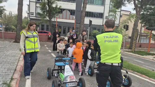 Kahramanmaraş’ta Miniklere Trafik Eğitimi