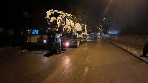 Kahramanmaraş’ta yağışın ardından KASKİ harekete geçti
