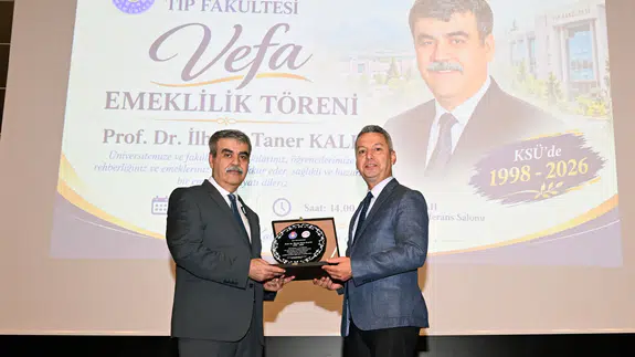 KSÜ’de Prof. Dr. İlhami Taner Kale’ye Emeklilik Töreni