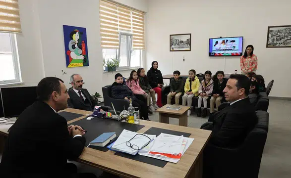 Minik Öğrencilerden Kahramanmaraş İl Milli Eğitim’e Bayram Ziyareti