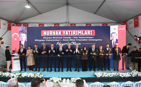 Nurhak ileri biyolojik arıtma tesisi resmen hizmete alındı