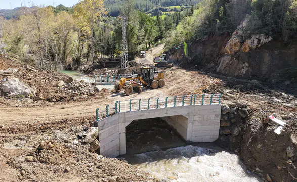 Andırın Kırsalında Ulaşımda Devrim Yaratacak Yeni Köprü Tamamlandı!