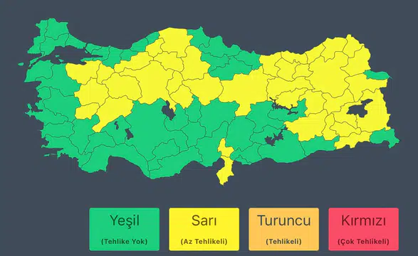 Kuvvetli Yağış Ve Kar Uyarısı Yapıldı