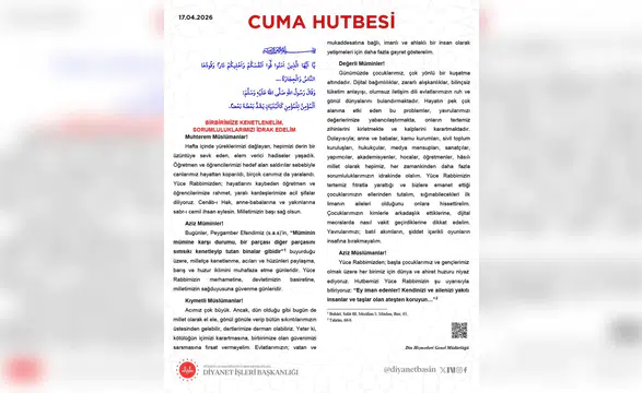 Cuma Hutbesinde Birlik, Sorumluluk ve Aile Vurgusu