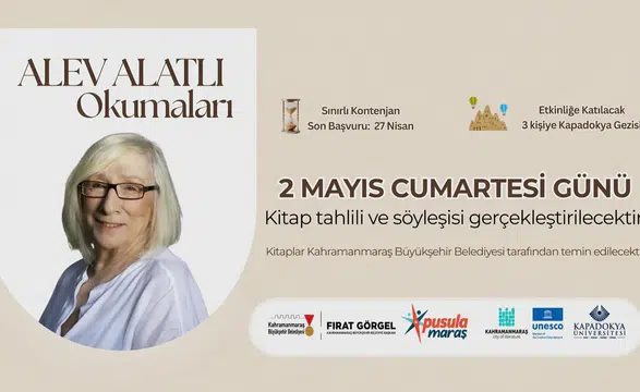 Pusula Maraş’ın Ödüllü “Alev Alatlı Okumaları” Programına Başvurular Başladı