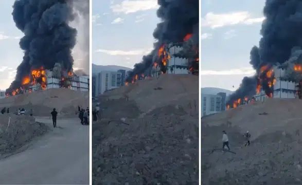 Dulkadiroğlu’nda Feci Yangın:  3 İşçi Yaralandı