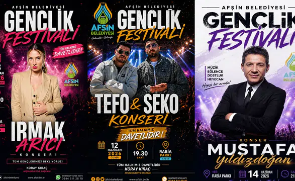 Afşin Gençlik Festivali 8 Haziran’da Başlıyor!