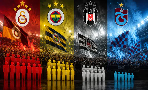 Süper Lig Devlerinin Taraftar Rakamları Açıklandı