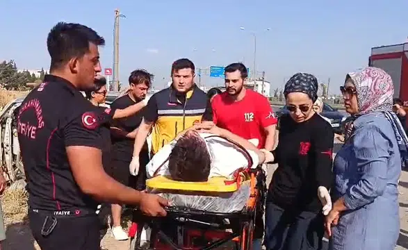Kahramanmaraş’ta Otomobil Takla Attı: 2 Yaralı